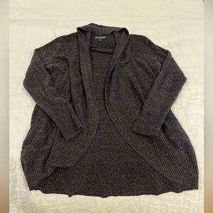 Barefoot Dreams Cozychic lite circle cardigan carbon grey medium